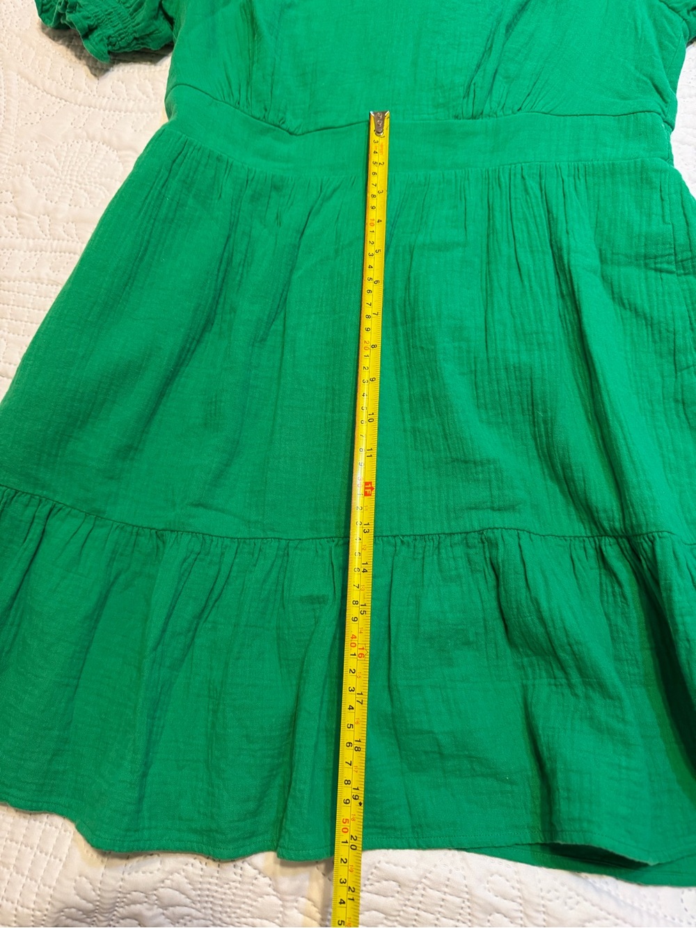 Boden Anna Double cloth Bright Green V-Neck Dress - Picture 10 of 11